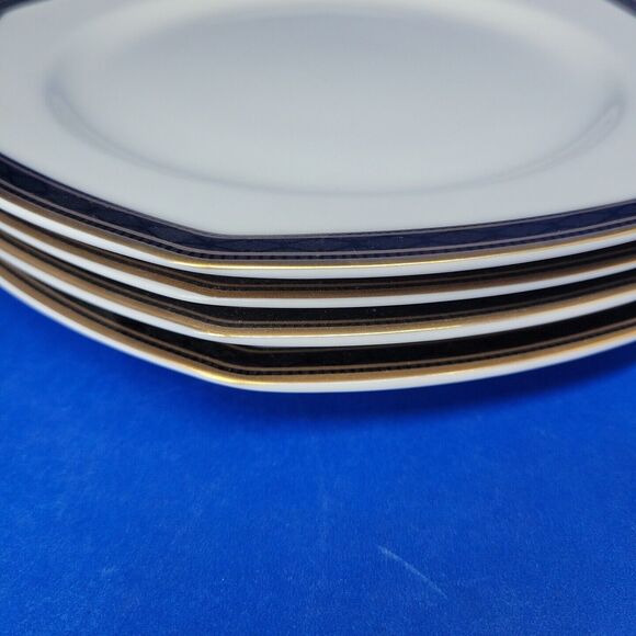 Christopher Stuart Black Dress Salad Plates 8" Bundle of 4 - Picture 9 of 10